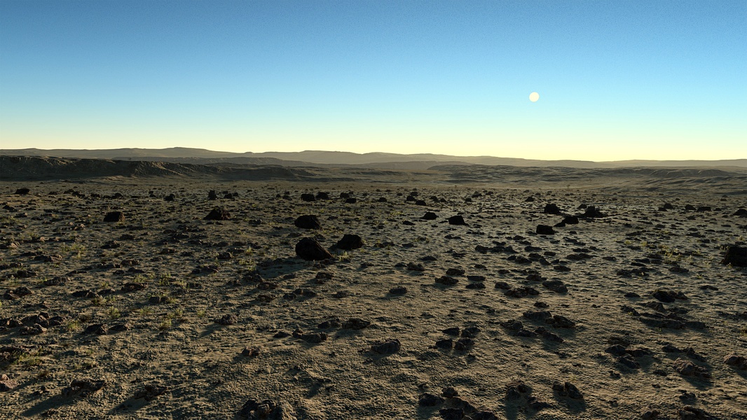 Rocky desert panorama