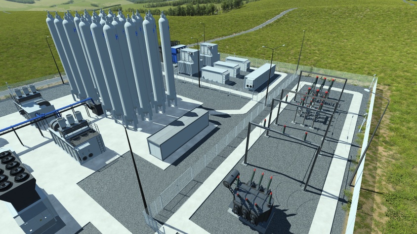 Explain green hydrogen stations